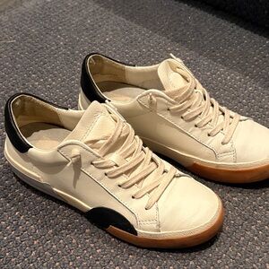 Dolce vita Stylish Cream and Black Sneakers